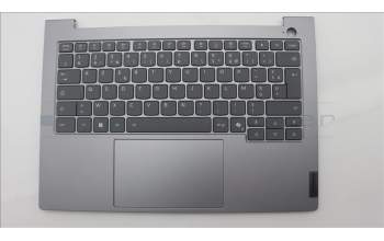 Lenovo 5CB1T57677 C-Cover with keyboard, French, Arctic Grey, Backlight, US