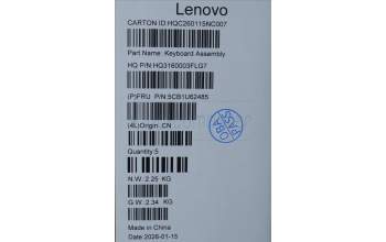 Lenovo 5CB1U62485 C-Cover with keyboard, English, Seashell, Non-FingerPrint, US