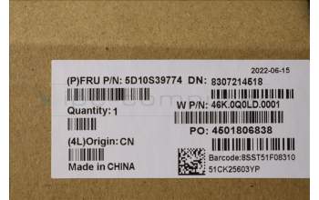 Lenovo 5D10S39774 Lenovo LCD Module,13.3\",WQXGA,Non-Touch,Glare,Anti-smudge,IPS,400nit