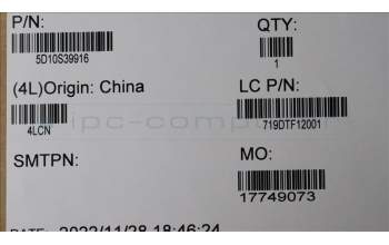 Lenovo 5D10S39916 LCD Module L 82UU K08 SL