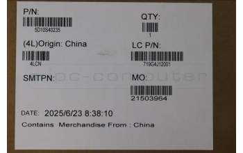 Lenovo 5D10S40235 DISPLAY LCD MODULE L83JM FCC2 W/Tape