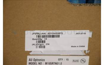 Lenovo 5D10W33972 DISPLAY AUO 19.5W TN M195RTN01.0LEF