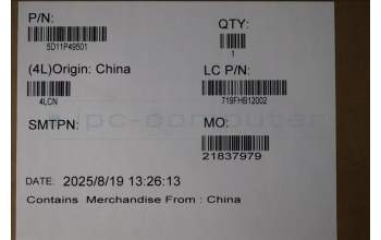 Lenovo 5D11P49501 Lenovo LCD Module,16\",WQXGA,Non-Touch,Anti-Glare,IPS,500nit,100%DCI-P3