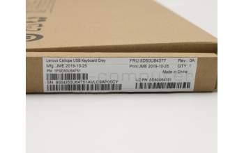 Lenovo 5D50U84377 Keyboard External,USB,USA English,Grey
