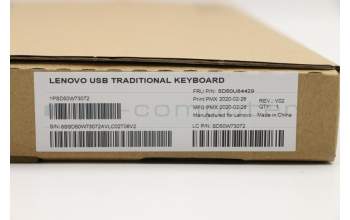 Lenovo 5D50U84429 Keyboard External,USB,Ukraine,Black,Non_Backlight