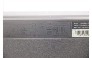 Lenovo 5D50U84467 Keyboard External,USB,Swiss French/German,Black,Non_Backlight