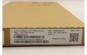 Lenovo 5D50U84479 Keyboard External,USB,Kazakhstan,Black,Non_Backlight