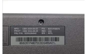 Lenovo 5D50U84640 AI Keyboard External,USB,LA Spanish,Black