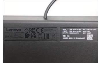 Lenovo 5D50U84771 AI Keyboard External, USB, Belgium English, Black