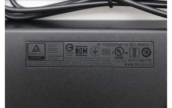 Lenovo 5D50U84786 AI Keyboard External, USB, Iceland, Black