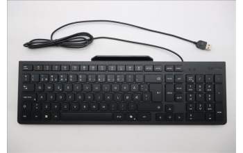 Lenovo 5D50U84791 AI Keyboard External, USB, Norwegian, Black