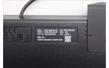 Lenovo 5D50U84798 AI Keyboard External, USB, Spanish, Black