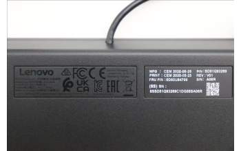 Lenovo 5D50U84799 AI Keyboard External, USB, Swedish/Finnish, Black