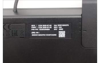 Lenovo 5D50U84800 AI Keyboard External, USB, Swiss French/German, Black