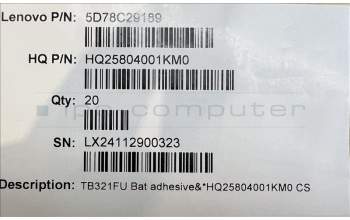 Lenovo 5D78C29189 TB321FU ?????1&*HQ25804001KM0 ???