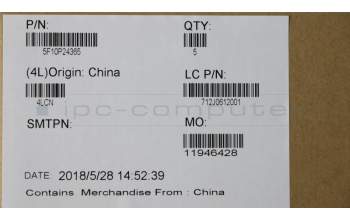 Lenovo 5F10P24365 Lüfter DC5V 15T NORMAL L80YY