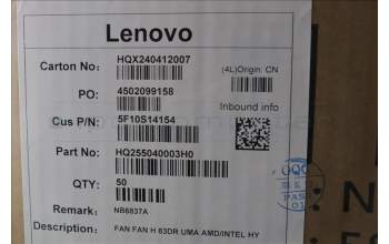 Lenovo 5F10S14154 Lüfter Lüfter H 83DR UMA AMD/INTEL HY