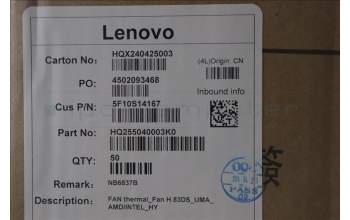 Lenovo 5F10S14167 Thermal Fan 83DS UMA_ AMD/INTEL
