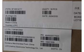 Lenovo 5F10S14171 FAN 83FF (L+R)