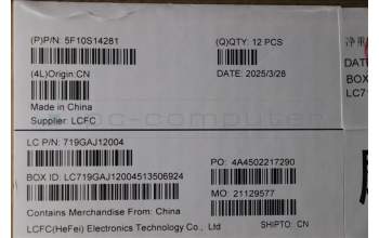 Lenovo 5F10S14281 FAN 83F5 THM2 W/FAN