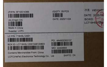 Lenovo 5F10S14366 Lüfter Lüfter L 83S0 FORCECON