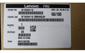 Lenovo 5F10U94116 Lüfter New IC Rear SYS Lüfter