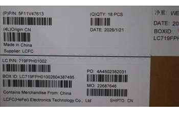 Lenovo 5F11V47613 Lüfter FRU Lüfter(L+R) DELTA