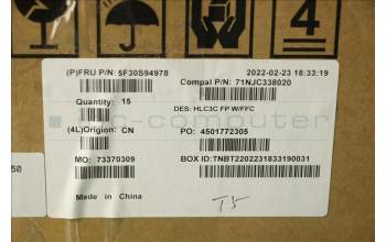 Lenovo 5F30S94978 FP BD C 82UD w/FFC
