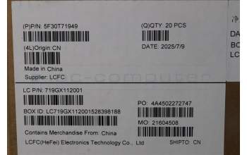 Lenovo 5F30T71949 FingerPrint BD 21TR