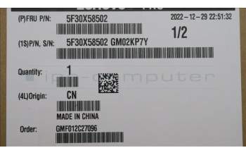 Lenovo 5F30X58502 FINGER_PRT P880 FPR Module JYT