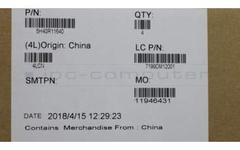 Lenovo 5H40R11640 Heatsink L 81EU KBL_R for UMA