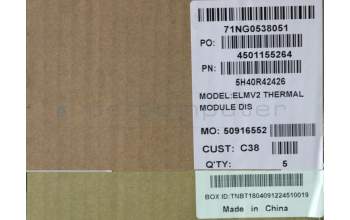 Lenovo 5H40R42426 HEATSINK Heatsink C 81HQ DIS