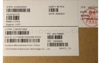 Lenovo 5H40S20525 Heatsink L 82R4 TAISOL