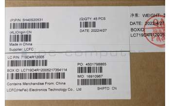 Lenovo 5H40S20531 Heatsink L 82RK WEIHONG UMA