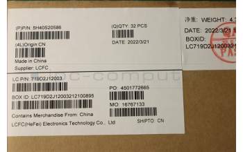 Lenovo 5H40S20586 Heatsink L 82SV AVC