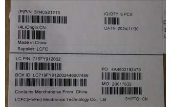 Lenovo 5H40S21213 HEATSINK L 83K1 TAISOL