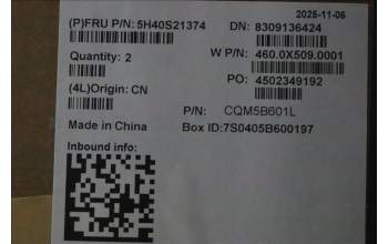 Lenovo 5H40S21374 Heatsink W21US HY