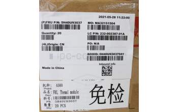Lenovo 5H40U93037 HEATSINK UMA Thermal Module