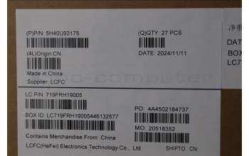 Lenovo 5H40U93175 Z890 MB VR Rear HSK