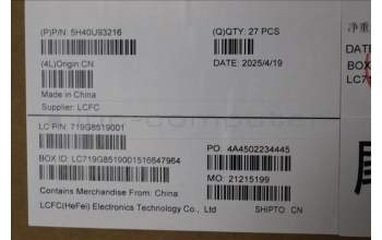 Lenovo 5H40U93216 QC Tiny Mini 60W Heatsink,CM