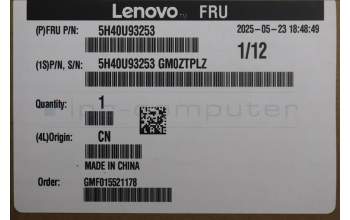 Lenovo 5H40U93253 G2 ultra 125W CPU cooler