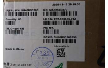 Lenovo 5H40U93268 ADL 25W Gen2 AVC cooler 2025