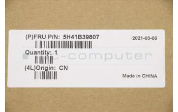 Lenovo 5H41B39807 Heatsink C 82FE I3 UMA