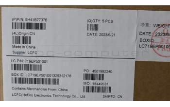 Lenovo 5H41B77376 HEATSINK THMASSY w/LüfterWN21X4QN20P2 DELTA