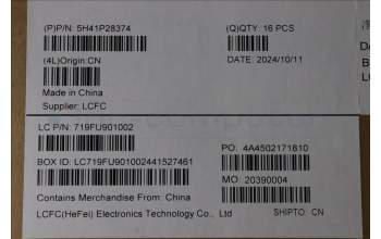 Lenovo 5H41P28374 HEATSINK FRU_UMA_THM_ASSY_w/Lüfter DELTA