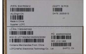 Lenovo 5H41R03412 Thermal Module MT061_UMA
