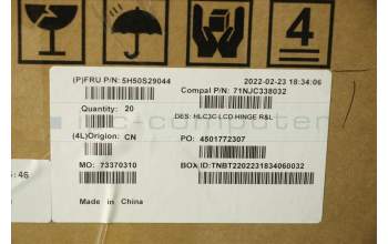 Lenovo 5H50S29044 Scharnier Scharnier C 82UD R&L