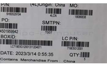 Lenovo 5H50S29104 Scharnier Scharnier L 82XS KS489 (L+R)