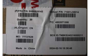 Lenovo 5H50S29143 Hinge R/L C 83G1