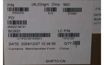 Lenovo 5H50S29165 Scharnier Scharnier L 83K1 L+R PLASTIC IMR